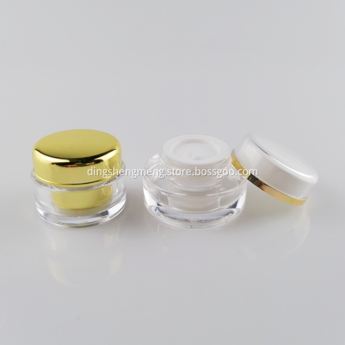 Double Wall Empty Cosmetic Cream Jars